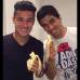 FOTOS CORTES&#205;A - Luis Suares y Coutinho, jugadores del Liverpool, tambi&#233;n publicaron la foto con el banano.