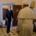 AP - "Es maravilloso conocerle. Muchas gracias", dijo un Obama feliz, que se manifestó honrado por volver a estar en el Vaticano.