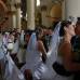 Colprensa-Germ&#225;n Enciso - En la Catedral Primada de Bogot&#225; se realiz&#243; el Matrimonio Colectivo de 97 uniformados de la Polic&#237;a Nacional.