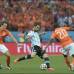 AFP - Lionel Messi, Ezequiel Garay, Sergio Ag&#252;ero y Maxi Rodr&#237;guez marcaron los de Argentina.