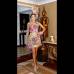 Edwin Bustamante - As&#237; se ver&#225; Natalia Gallo en el desfile de carrozas con su traje artesanal Violeta de oro.