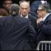 Reuters - El actor Vincent Pastore, a la derecha, llega a la Catedral de San Juan el Divino en Nueva York.