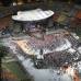 Robinson S&#225;enz - Sobrevuele junto con EL COLOMBIANO el concierto de Madonna. Las grader&#237;as se comienzan a llenar cada vez m&#225;s y a nadie le importa la lluvia, ni la espera, todos quieren ver a su artista.