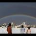 AP - El arco iris se ve en la regi&#243;n de Palestina luego de fuertes lluvias en la ciudad de Gaza.