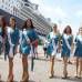 Foto Colprensa - Las candidatas conocieron el crucero Infinity, que se encuentra anclado por estos días en el Puerto de la ciudad Heroica.