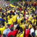 FOTO JAIME P&#201;REZ - A miles de kil&#243;metros del Maracan&#225; los aficionados de Colombia festejaron el hist&#243;rico triunfo ante Uruguay y la clasificaci&#243;n de la Selecci&#243;n, por primera vez, a unos cuartos de final en la Copa del Mundo.