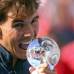 REUTERS - Nadal acumuló 25 títulos Masters 1.000, cuatro más que Federer, siete más que Agassi y diez más que Novak Djokovic.
