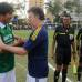 Colprensa - Juan Manuel Santos, presidente de Colombia, y Evo morales, primer mandatario de Bolivia, lideraron un partido de fútbol amistoso que se realizó en la Base Naval de Cartagena. El encuentro reunió a diferentes veteranos de ambas naciones.