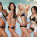 Reuters - Miss Jamaica, Yendi Phillipps, Miss B&#233;lgica, Cilou Annys, Miss Suiza, Linda Faeh y Miss Tailandia, Fonthip Watcharatrakul.