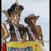 Foto Colprensa - Cartagena se convirti&#243; en un gran carnaval, con el tradicional desfile de carrozas, que dio inicio a las fiestas populares y a las actividades centrales del Concurso Nacional de Belleza. Las 25 candidatas estuvieron radiantes.