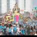 Foto Colprensa - Cartagena se convirti&#243; en un gran carnaval, con el tradicional desfile de carrozas, que dio inicio a las fiestas populares y a las actividades centrales del Concurso Nacional de Belleza. Las 25 candidatas estuvieron radiantes.