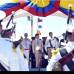 Cortesía Presidencia - El presidente Juan Manuel Santos y los altos mandos militares encabezaron el desfile del 20 de julio, en San Andrés.