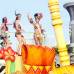 Foto Colprensa - Cartagena se convirti&#243; en un gran carnaval, con el tradicional desfile de carrozas, que dio inicio a las fiestas populares y a las actividades centrales del Concurso Nacional de Belleza. Las 25 candidatas estuvieron radiantes.