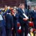 Reuters - Este es el momento en el que recibe la banda presidencial.