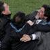 AP - La felicidad de Maradona y su cuerpo técnico gracias a las victoria de su selección.
