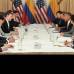 Cortesía Presidencia - Los mandatarios estuvieron acompañados de sis equipos de gobierno.