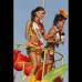 Foto Colprensa - Cartagena se convirti&#243; en un gran carnaval, con el tradicional desfile de carrozas, que dio inicio a las fiestas populares y a las actividades centrales del Concurso Nacional de Belleza. Las 25 candidatas estuvieron radiantes.
