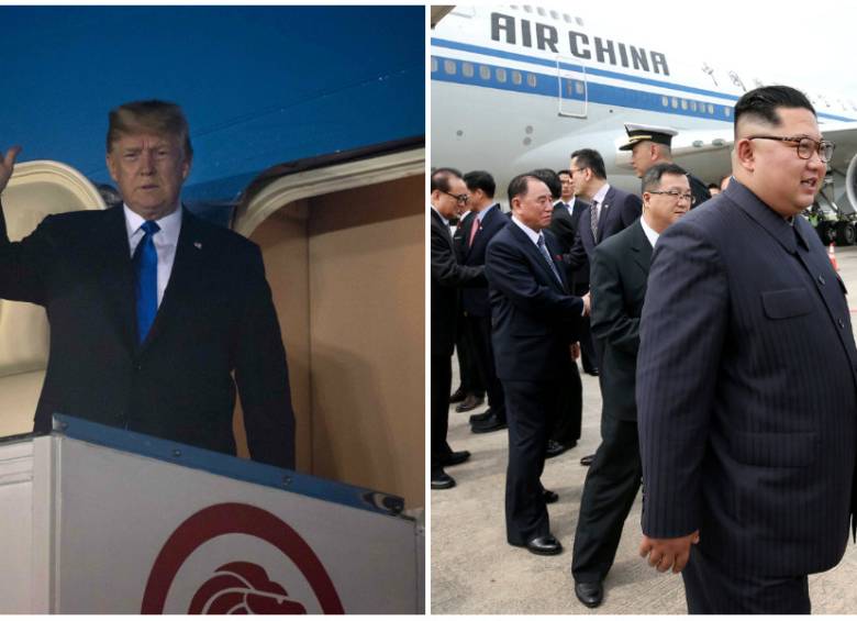 Donald Trump y Kim Jong-un. FOTO: AFP Y REUTERS