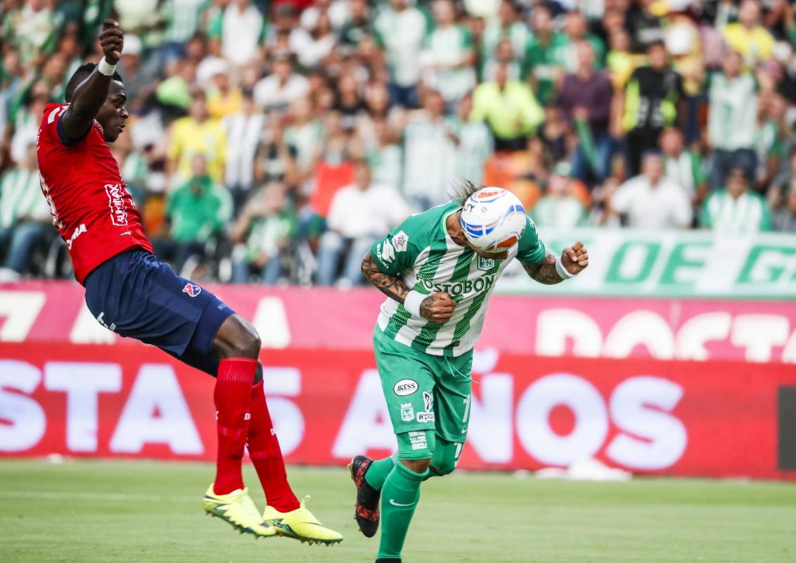 Indiscutible la actuación del goleador Dayro Moreno que a los 27 minutos anotó el primer tanto para el verde. Foto: Róbinson Sáenz