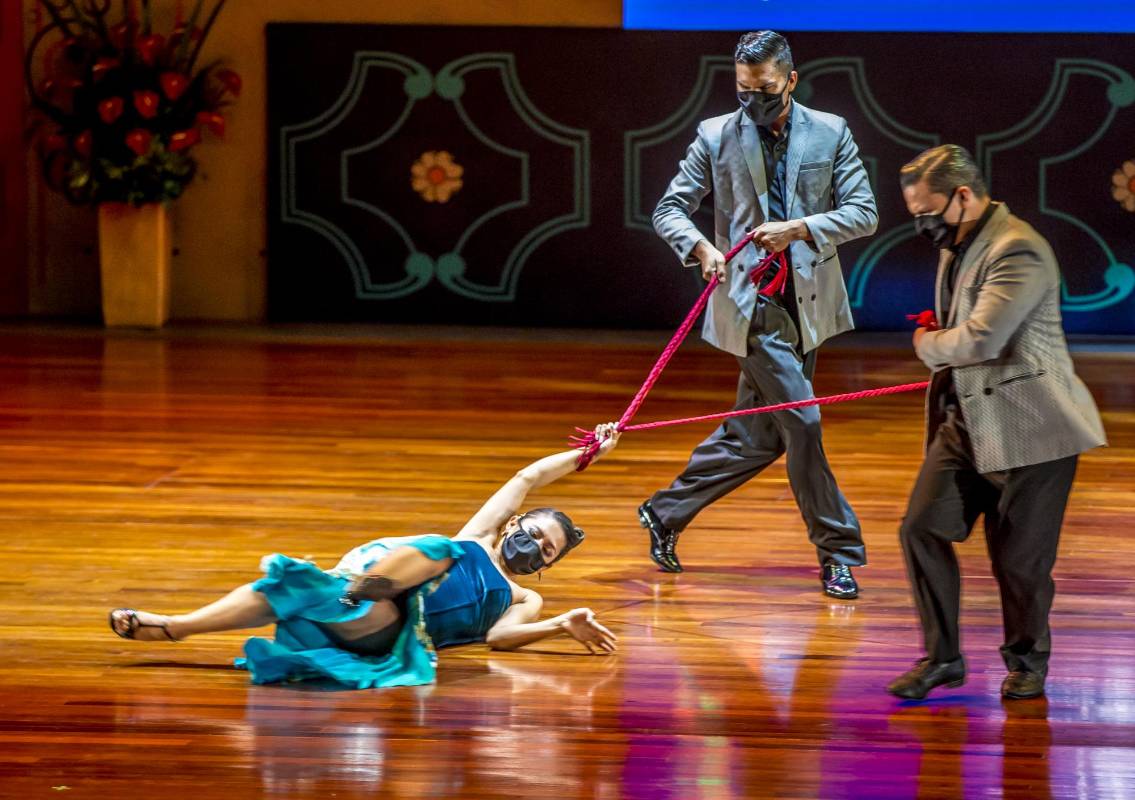 Para esta edición, por las medidas de bioseguridad los bailarines tuvieron que realizar coreografías sin ningún tipo de abrazos. Foto Juan Antonio Sánchez Ocampo
