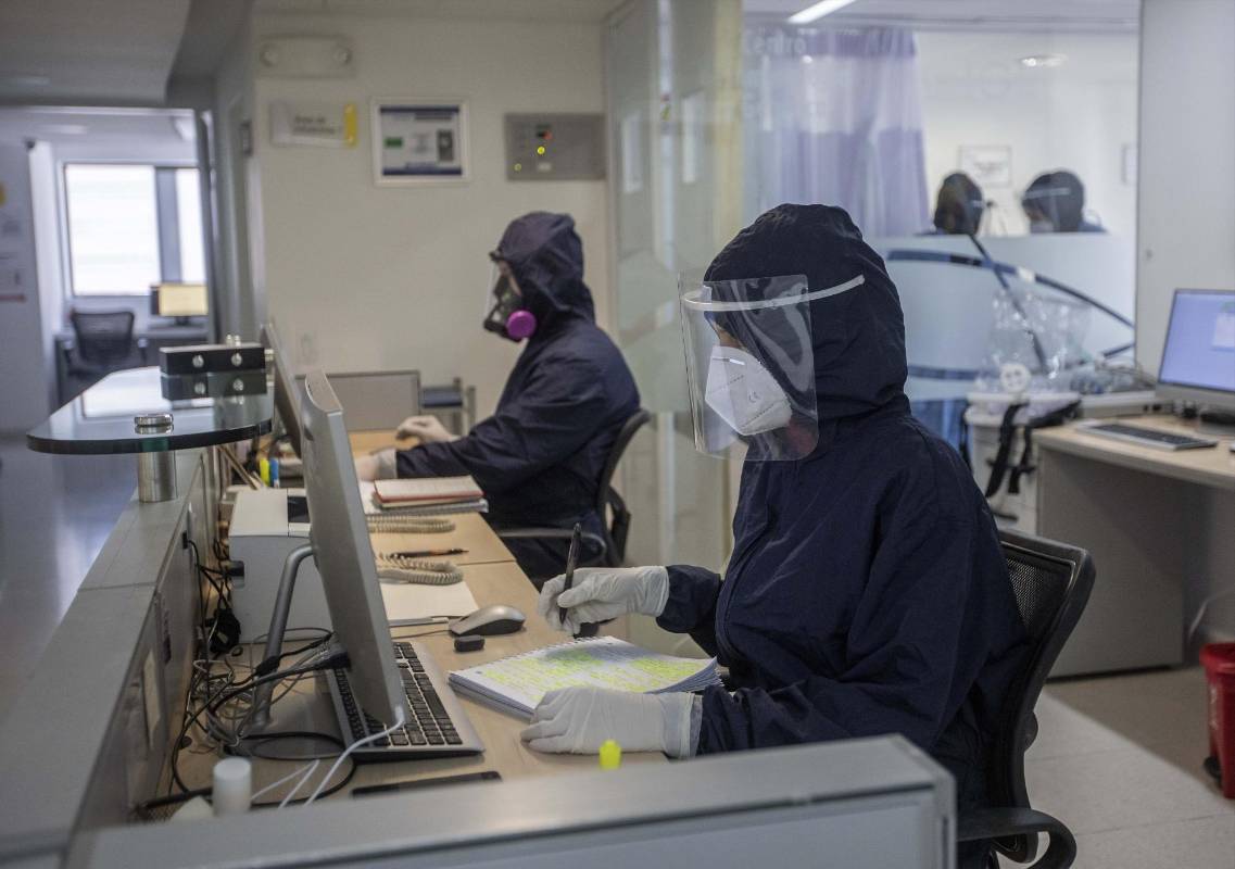 La ocupación de camas de cuidados intensivos (UCI) durante los últimos tres días ha sobrepasado el 75% Foto: Camilo Suárez