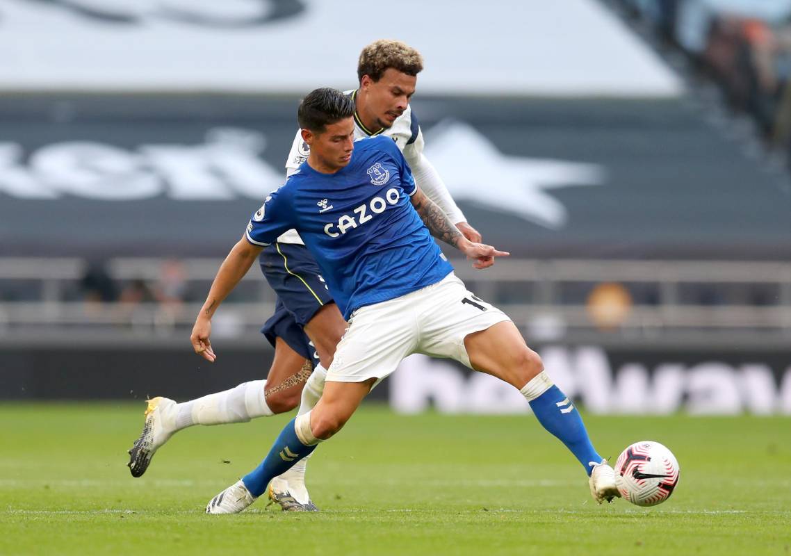 El volante empezó jugando por derecha y juntándose de buena manera con el portugués André Gomes. Además de entregar correctamente el balón, tuvo un par de remates fuera del área que llevaron riesgo a la portería del conjunto local. Foto Gettyimages