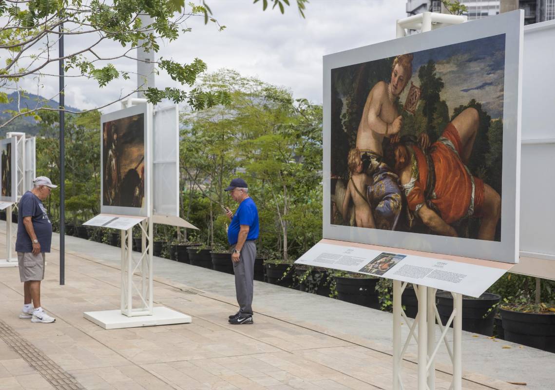 Todas las obras hacen parte de las colecciones del Museo del Prado, la muestra consta de 53 reproducciones de las obras originales. Foto: Edwin Bustamante.