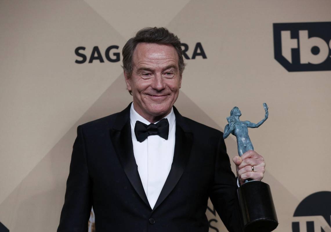 Mejor Actor en miniserie para televisión - Bryan Cranston (All the way). FOTO Reuters
