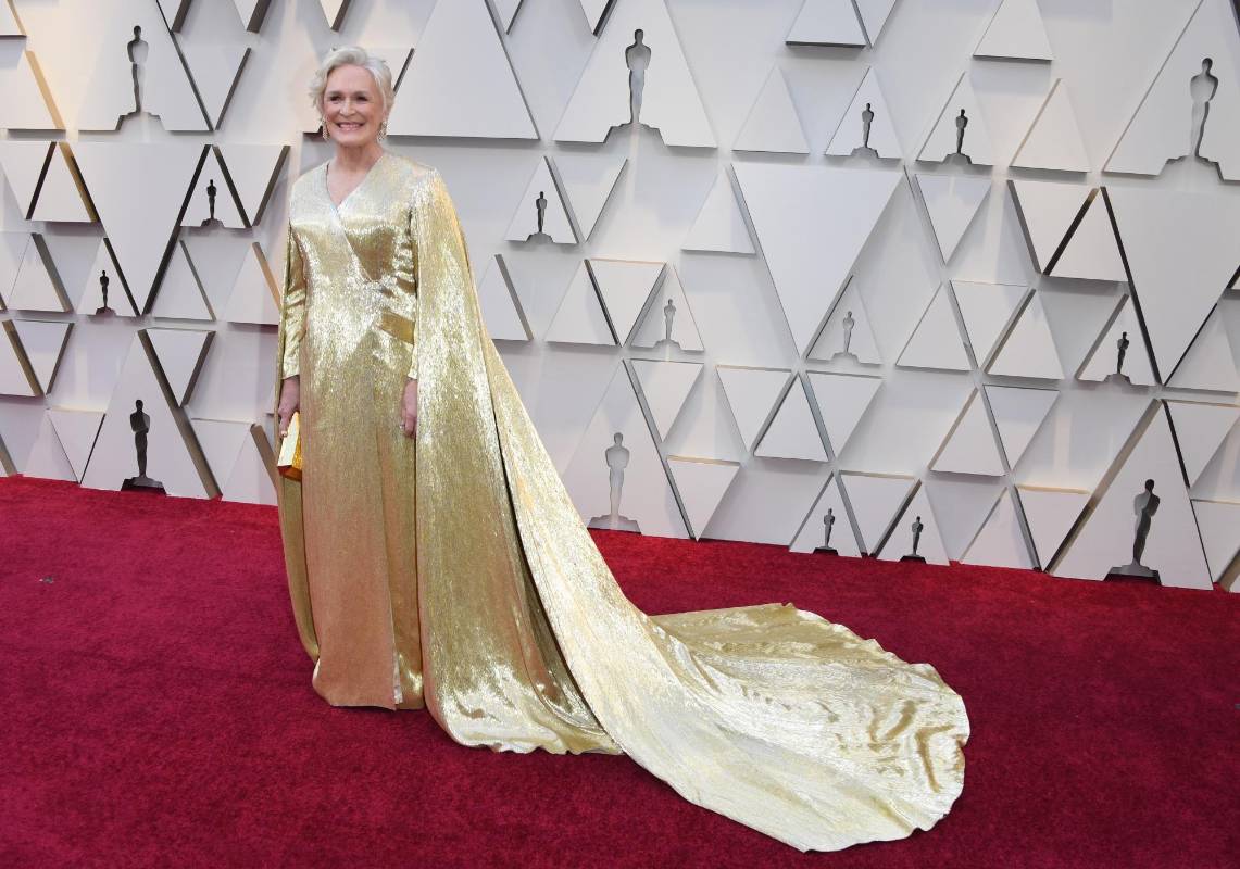 Glenn Close, vestida para ganar. FOTO AFP