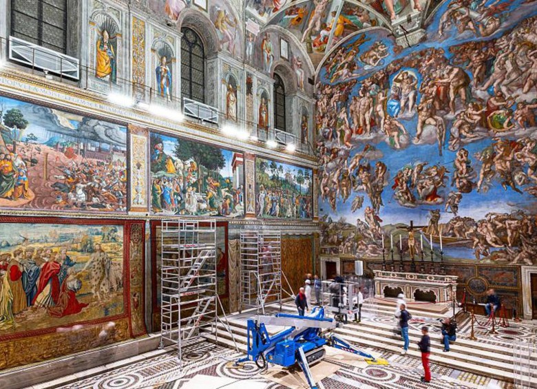 Algunos de los tapices se mostraron hace 37 años para celebrar los 500 años del nacimiento de Rafael. Fotos: Gobierno del Estado de la Ciudad del Vaticano