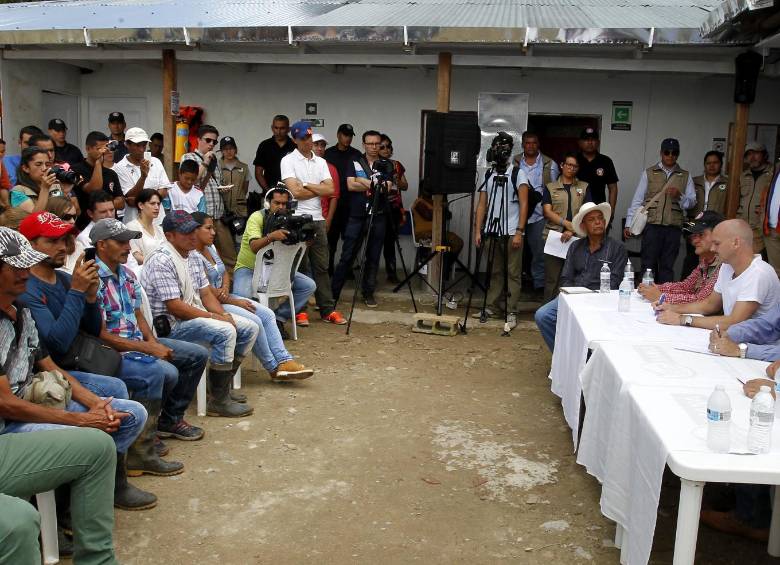 Gobierno, Farc y delegados internacionales presentaron los avances en Orejón. FOTOs Jaime Pérez