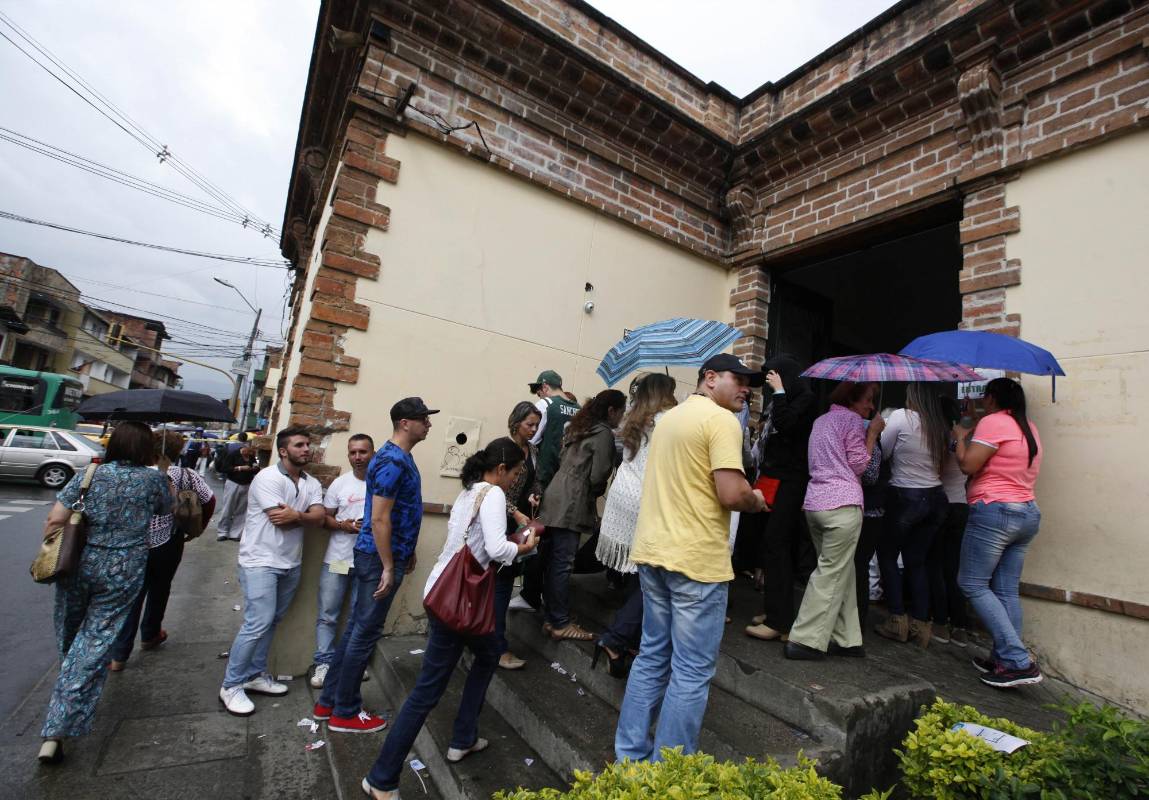 La jornada electoral se desarrolló en total normalidad al sur del Valle de Aburrá. FOTO Manuel Saldarriaga