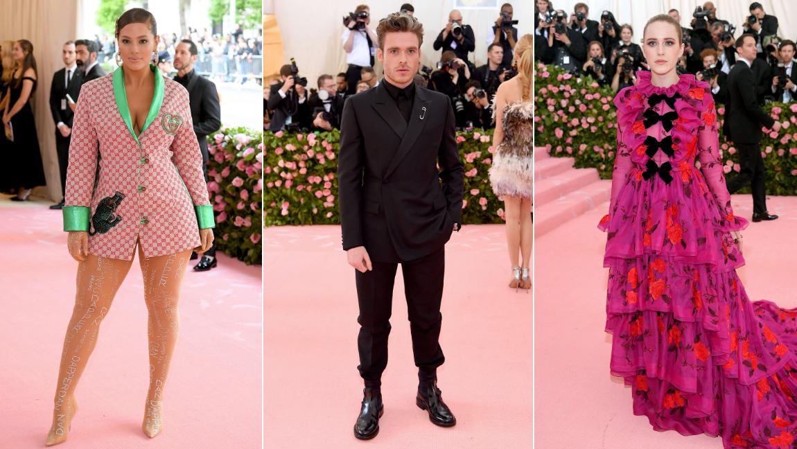 Ashley Graham, Richard Madden y Rachel Brosnahan. FOTOS AFP