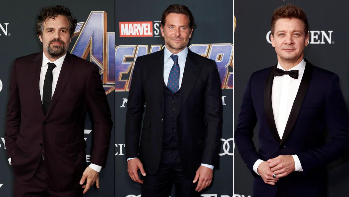 Mark Ruffalo, Bradley Cooper y Jeremy Renner. FOTOS Efe