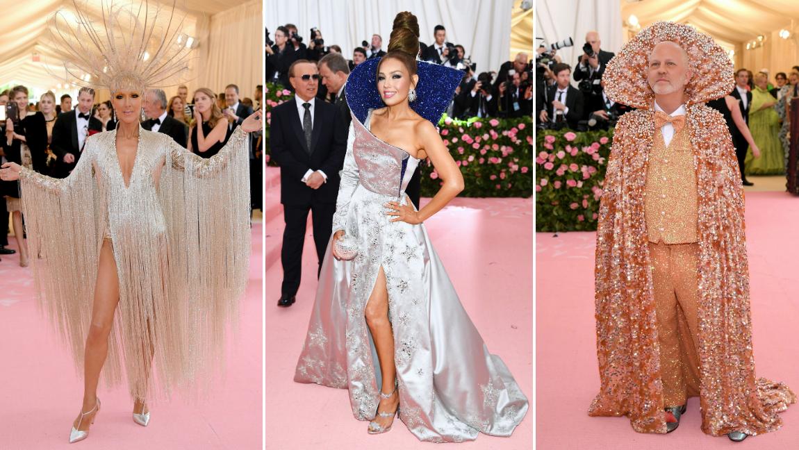 Celine Dion, Thalia y el director de cine Ryan Murphy y su definición de moda Camp. FOTOS AFP