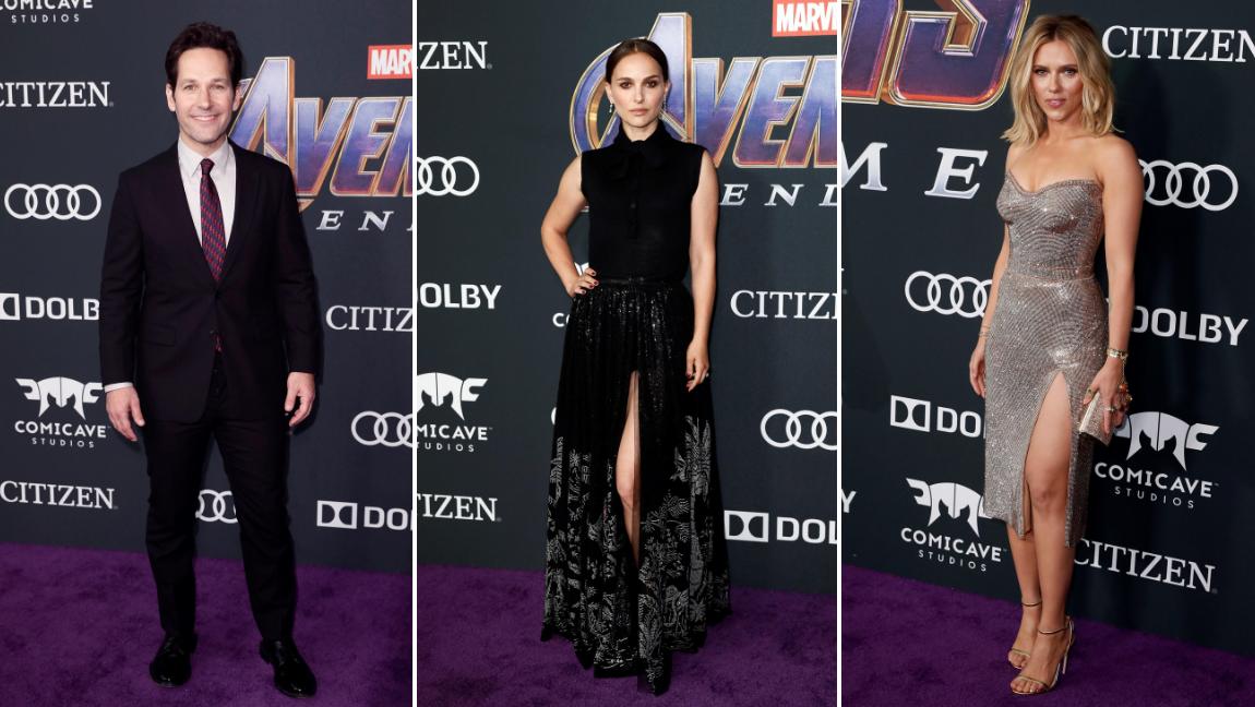 Paul Rudd, Natalie Portman y Scarlett Johansson. FOTOS Efe
