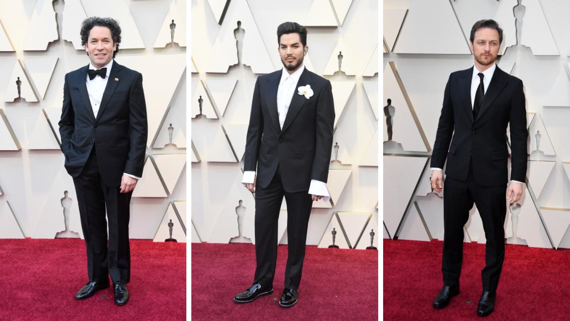 Gustavo Dudamel, Adam Lambert y James McAvoy, no tuvieron muchos riesgos. FOTOS AFP