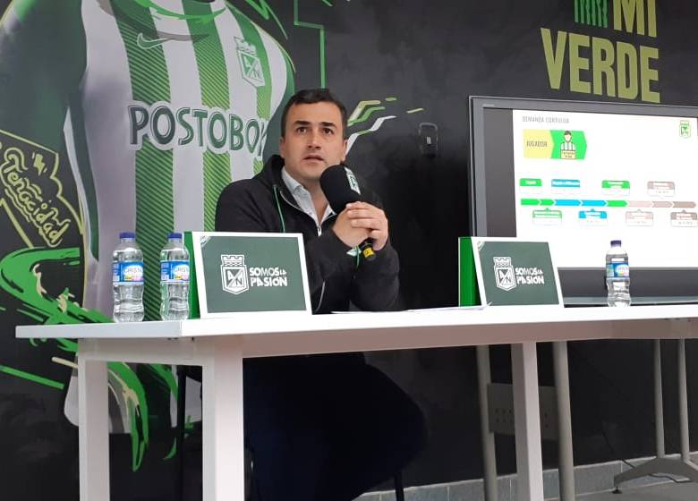 El presidente de Atlético Nacional, Juan David Pérez. Foto: Wilson Díaz