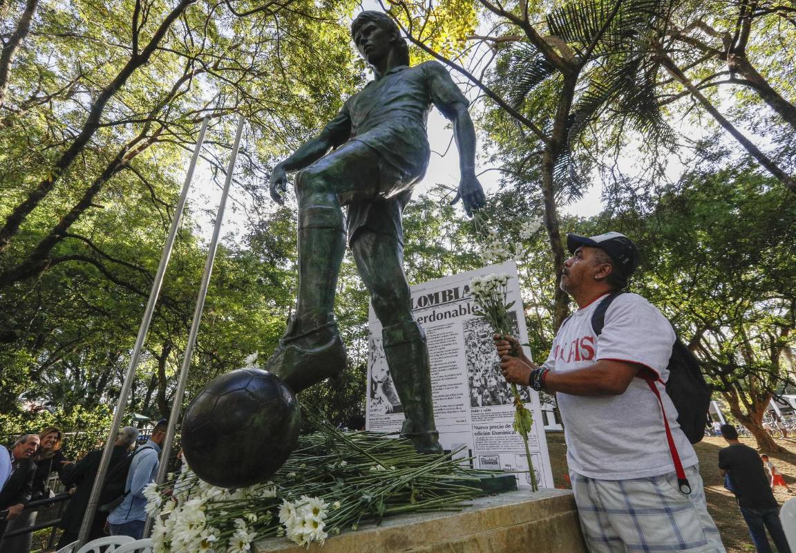 Andrés Escobar era un ídolo del Atlético Nacional y la Selección Colombia. Fue conocido como “El Caballero de la Cancha” por su temperamento jovial y pacífico. Foto: Manuel Saldarriaga
