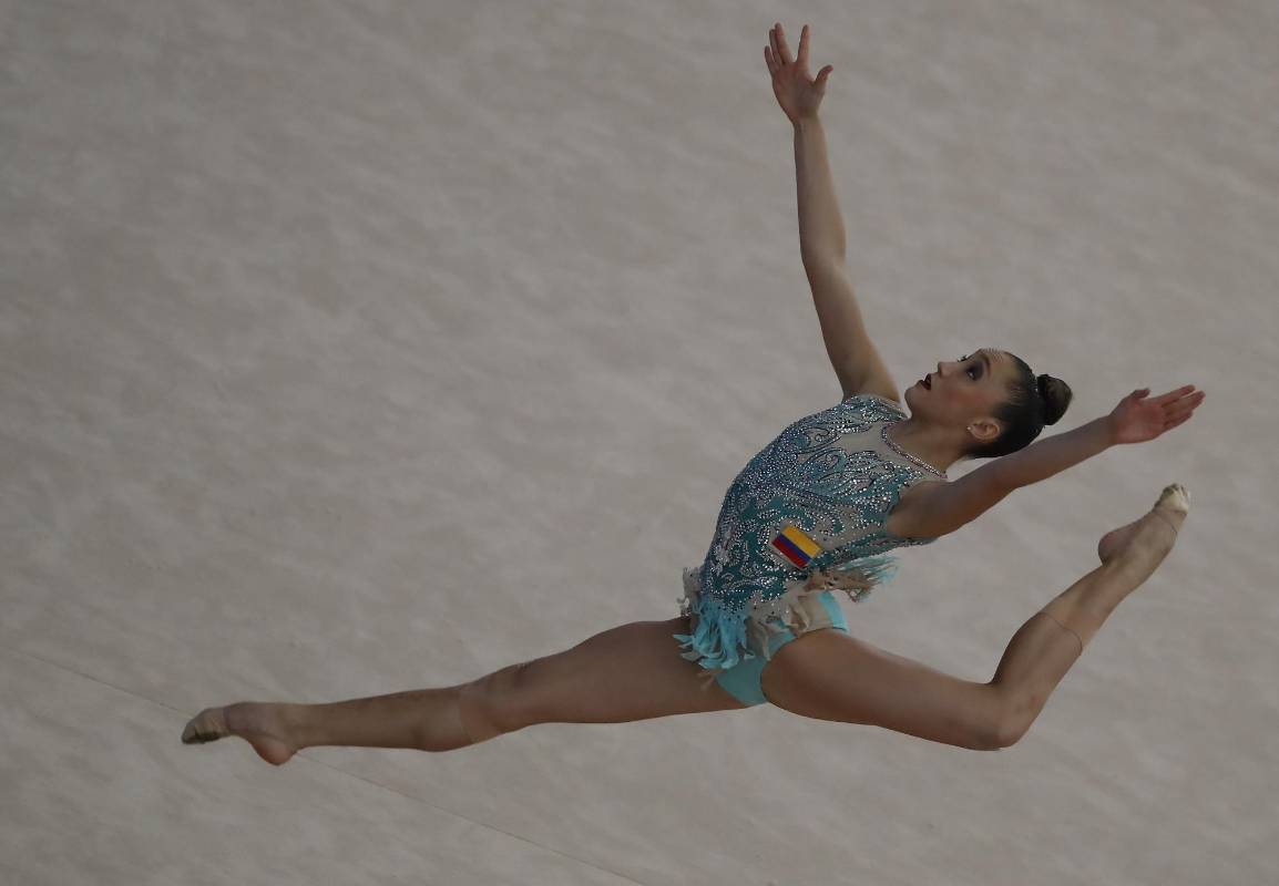 Vanesa Galindo fue de las más destacadas por Colombia, equipo en el que la mejor fue Lina Dussán. FOTO: MANUEL SALDARRIAGA