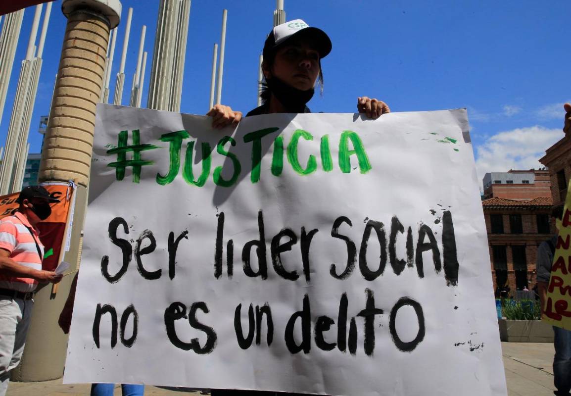 Marchas del 21 de octubre en Medellín. FOTO JUAN ANTONIO SÁNCHEZ