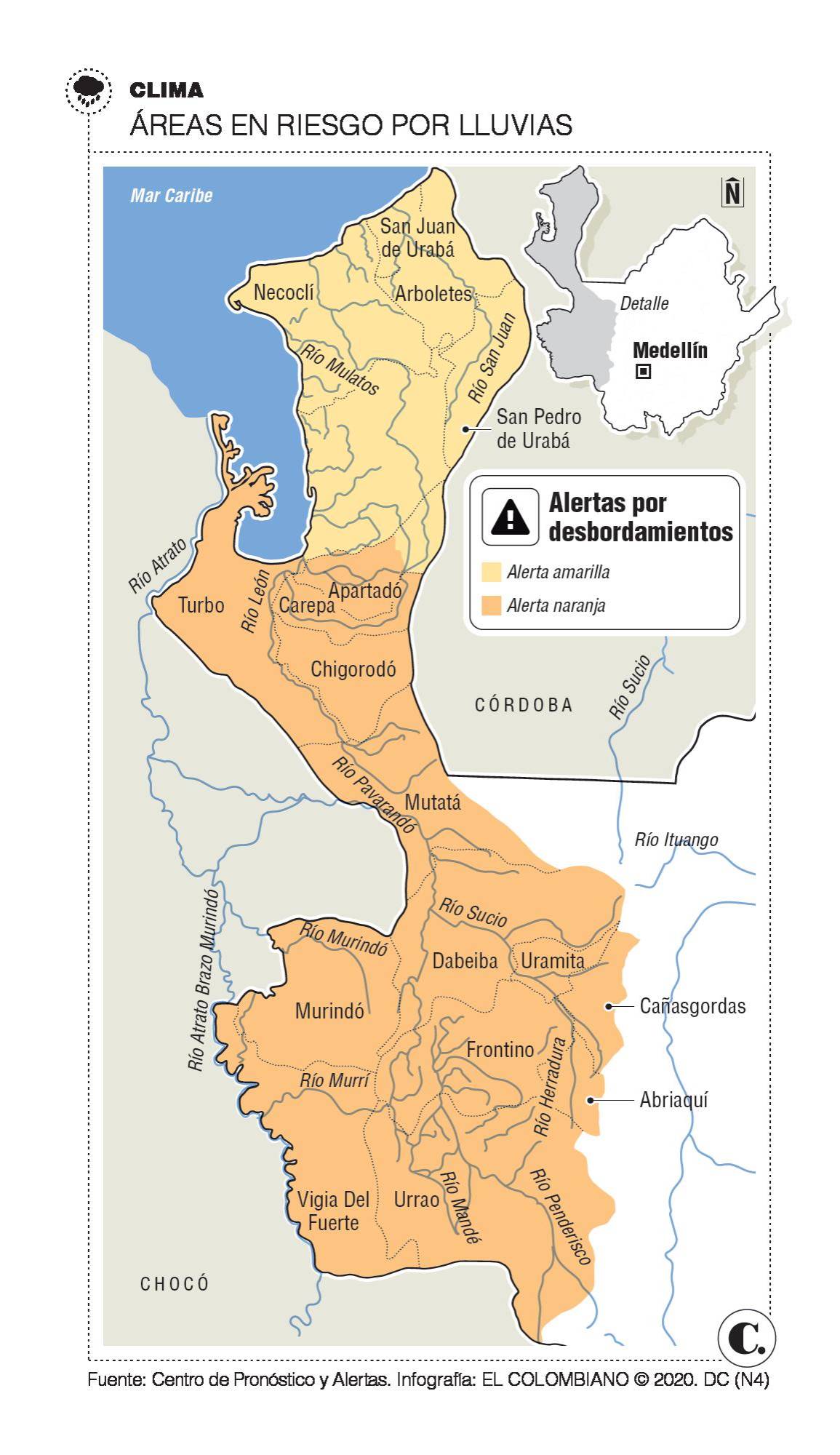 Virus agota recursos de emergencia en Urabá