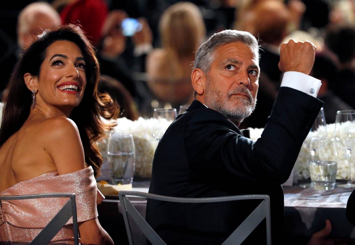 Amal y George Clooney. FOTO Reuters