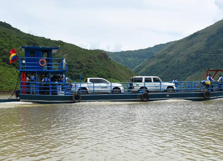 Ferri La Tranquilidad, en Ituango, listo para prestar servicio gratuito a la comunidad. FOTO CORTESÍA EPM
