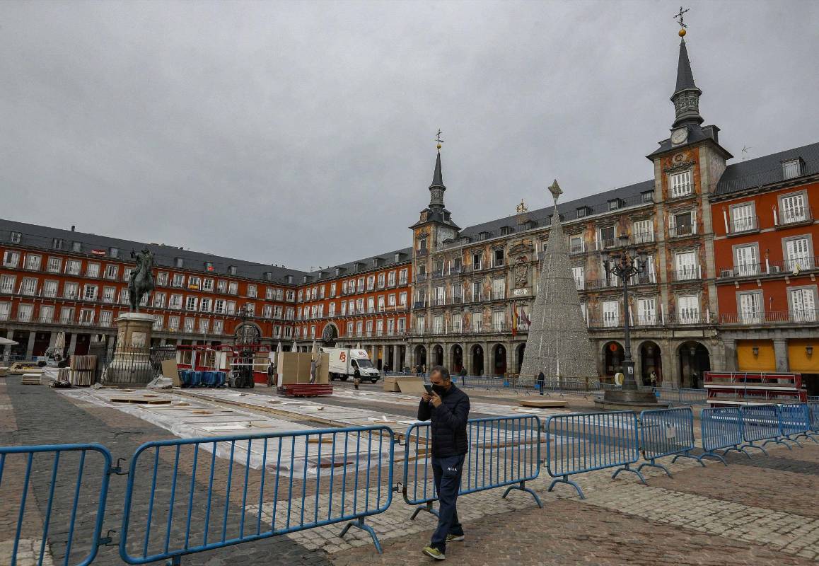 El rebrote de Covid en España tiene a lugares emblemáticos sin turistas. Muchos Países Europeos se prepararan para un aislamiento preventivo en la época navideña atípica que se avecina. Foto: Manuel Saldarriaga Quintero.