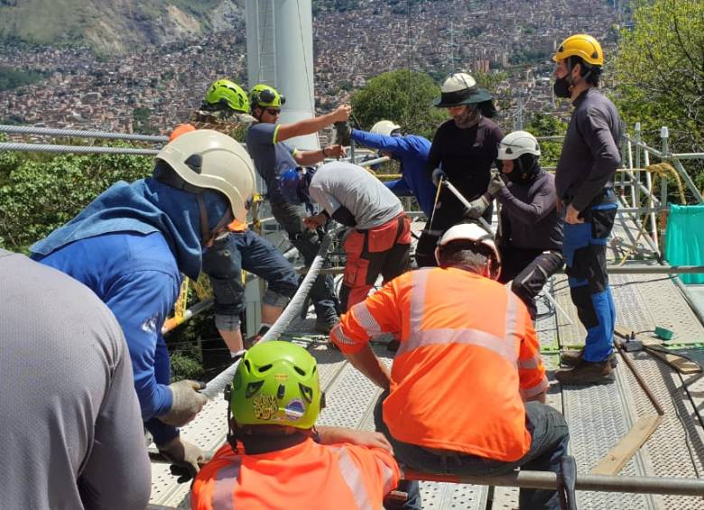 Nuevo hito constructivo despejó horizonte de metrocable Picacho 
