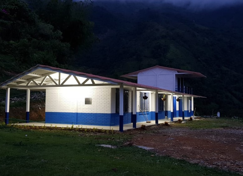 Centro educativo de Santa Inés. FOTO CORTESÍA FUERZA ÁREA COLOMBIANA