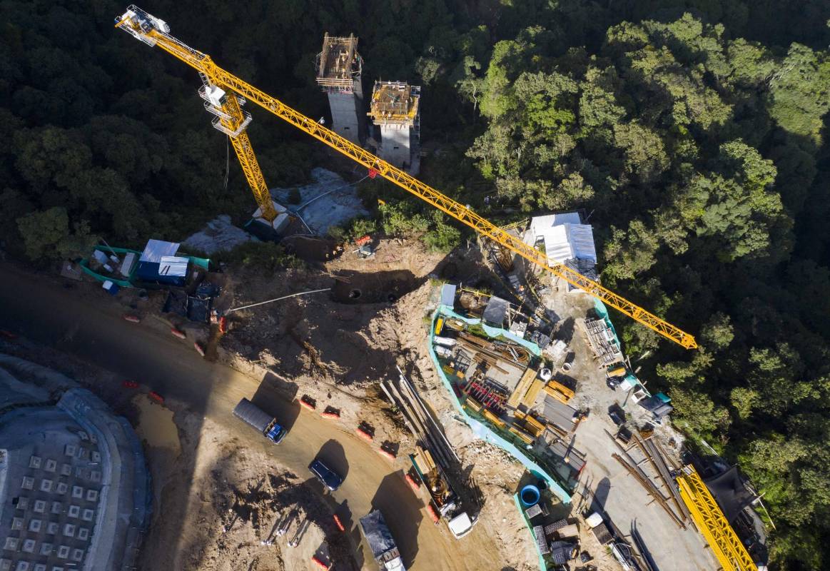 En un 40% de avance se encuentran las obras del proyecto pacifico 1 en el Suroeste Antioqueño.Foto: Manuel Saldarriaga Quintero