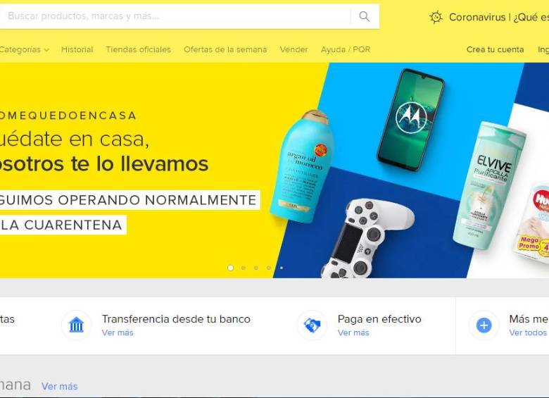 Mercado Libre quiere canalizar las donaciones a través de Mercado Pago. FOTO PrintScreen.