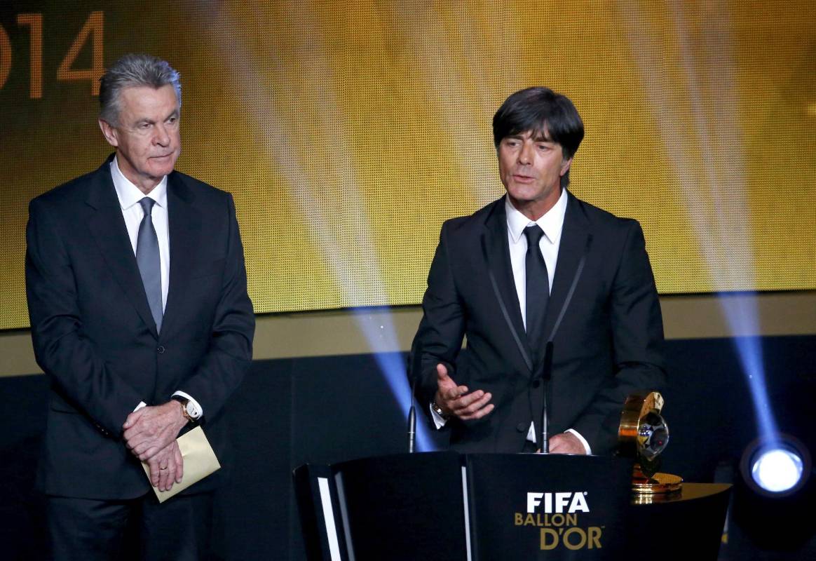 El alemán Joachim Löw recibó el premio como mejor entrenador.